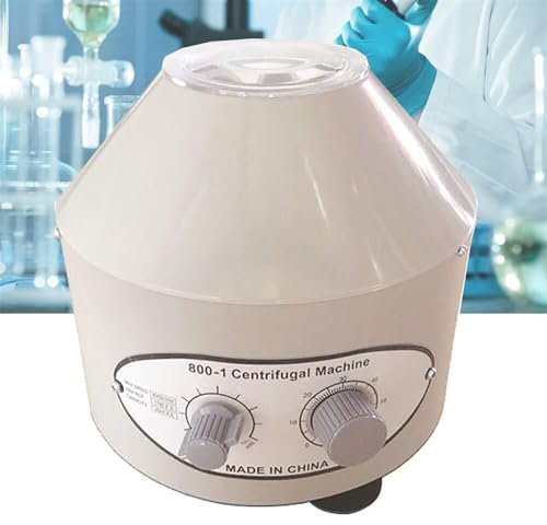 Centrifugeuse électrique, centrifugeuse de bureau de laboratoire de 4000 tr/min, équipement de laboratoire de machine centrifuge à basse vitesse for la chimie médicale de biologie, minuterie et contrô