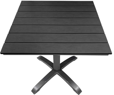 Kynast Aluminium Gartentisch 70 x 70 cm Nonwood anthrazit/schwarz