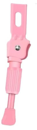 QSTDGVPW Fahrradständer 12-20 Zoll für Kinder, Kinderfahrradständer, höhenverstellbarer Ständer, Kinderfahrrad einseitiger Ständer für Mountainbike, Trekkingrad, Citybike, rosa 14 Zoll