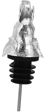 ABOOFAN Wine Bottle Caps Wine Stopper Pourer Bottle Stopper Elephant Head Shape Wine Pourer Alloy Wine Stoppers
