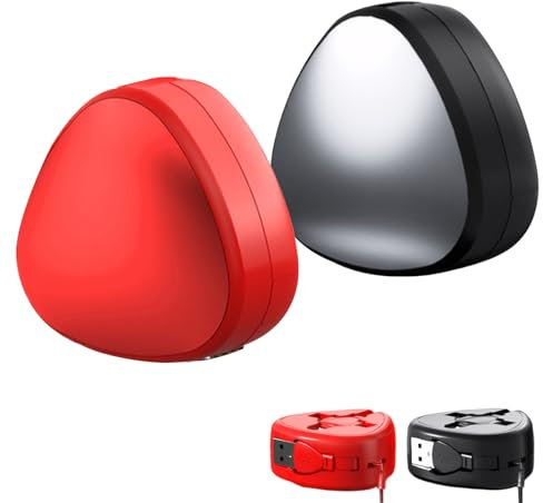 2Pcs 3-in-1 Charging and Data Transfer Cable, 6A Retractable Charger Cable, Triangle Data Cable Phone Holder, Multi-Function Design with Light-ning, Micro USB, USB-C Connectors for Travel(Red+Black)