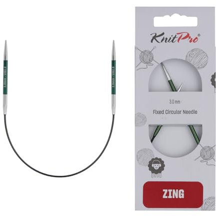 KnitPro Zing Rundstricknadeln 9 (22,5cm) | 3mm
