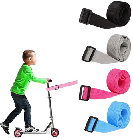 4 Stück Roller-Zuggurt,Rollergurte für Kinder,Roller-Tragegurte,Scooter Lead Pull Strap,Zubehör für Jungen und Mädchen