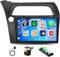 Radio para Coche Android 2G+64G para Honda Civic VIII 2006-2011 CarPlay inalámbrico Android Auto Bluetooth GPS Navegación Pantalla táctil de 9 Pulgadas WiFi FM/RDS SWC Mirror Link + Cámara AHD