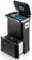 Hom&Com – 60L Dual Kitchen Bin - Touchless Waste Separator with Sensor Lid – Soft-Close, Ozone Sanitizer & Odour Filter Slot – Sleek & Hygienic Design (Black)