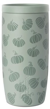 Simple Modern Halloween Travel Coffee Mug 360° Lid | 16oz | Pumpkins | Voyager Ceramic-Lined Insulated Stainless Steel Coffee Tumbler, Iced Coffee Cup, Mug with Lid | Gourdgeous Green
