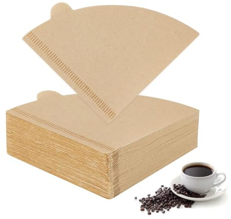 200Pcs Coffee Filters Papers, Unbleached Cone Filter Paper Size 02, for Coffee Dripper & Pour Over Maker, 1-4 Cups