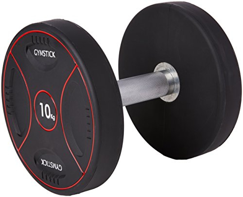 Gymstick Unisex Pro PU Hanteln Paar, Schwarz, 25 kg