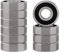 XiKe 606-2RS Kugellager mit Doppeldichtung 6x17x6mm Chromstahl und Vorgeschmiert, 606RS Miniatur-Rillenkugellager, 10er Pack