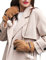 YISEVEN Damen Lammfell Leder Handschuhe Winter Dicke Fell Gefüttert Shearling Winterhandschuhe Lederhandschuhe Lammfellhandschuhe Fingerhandschuhe Damenhandschuhe Fellhandschuhe Geschenke, Kamel M