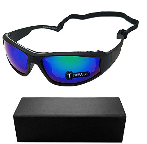 TERAISE Motorrad-Reitbrille-Sicherheits-Ski-Schutzbrillen justierbare UV400 schützende windundurchlässige staubdichte Anti-Nebel-Sonnenbrille für verschiedene Sportarten im Freien(Green)