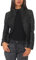 Malito Donna Giacca Biker Similpelle Giacca Sakko Blazer 5179 (Nero, L)