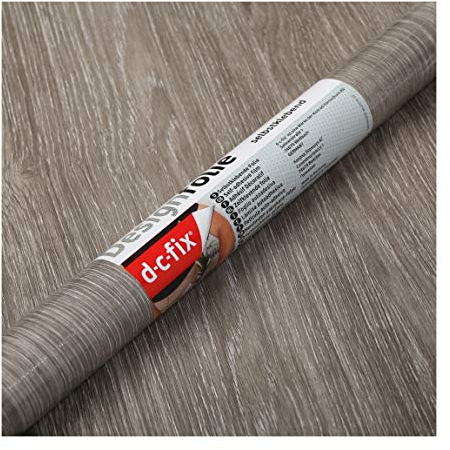 d-c-fix Klebefolie Folie Selbstklebefolie 200x45 cm Holzdekor Holzoptik Holzdesign Holz (Eiche Sheffield perlgrau)