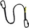Premium Quality Dual Carabiner Tool Lanyard – Safety Fall Protection – Aluminium Screw Lock – Twin Locking Attachments - Ultra-Sturdy Tool Leash – Reflective Hi Visibility - 3 Foot (Black 1PK)
