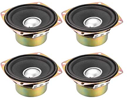 sourcing map 10W 4 Ohm 3 Inch 78x78x39mm Anti-magnetic Speaker Tweeter Speakers 4pcs