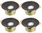 sourcing map 10W 4 Ohm 3 Inch 78x78x39mm Anti-magnetic Speaker Tweeter Speakers 4pcs