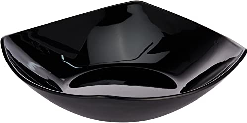 Bormioli Rocco BOR1315 Bormioli, Piatto Fondo Eclissi Nero, 20,8 cm, Vetro