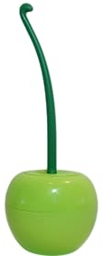 WC-Bürste in Kirschform, stehendes WC-Bürstengarnitur – kompaktes Badezimmer mit grünem Apfel