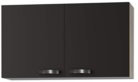 OPTIFIT Kult Küchen Hängeschrank Oberschrank »Faro«, grau anthrazit, Breite 100 cm, O106-9+KUFR