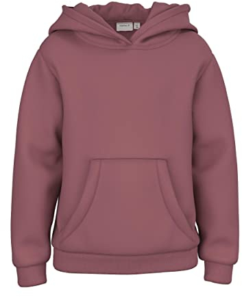 name it Mädchen NKFLENA LS Sweat BRU NOOS Kapuzenpullover, Deco Rose, 110