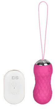 EIS, 'Rotierendes Vibro-Ei, 8,7 cm', mit Fernbedienung, hautfreundliches Silikon, wiederaufladbar, wasserdicht, Farbe:pink