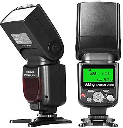 VOKING VK750II TTL Flash Speedlite with LCD Screen for Canon DSLR Camera