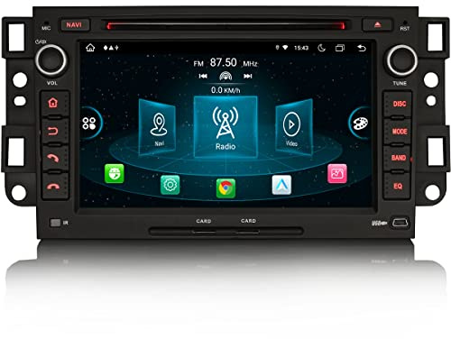 Erisin 8-Core 7 Pulgadas Android 14 Radio de Coche Estéreo GPS Navegación de Automóvil para Chevrolet Aveo Captiva Epica Soporte CarPlay Android Auto Bluetooth WiFi 4G Dab+ RDS TPMS 4GB RAM+ 64GB ROM
