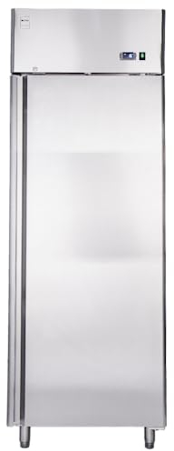 METRO Professional Armoire réfrigérée positive GRE2700, Réfrigérateur, inox, 455L, Refroidissement à Circulation d'air, 220W, avec serrure, 4 étagères réglables, Argent