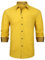 Enlision Shirts for Men Adult Yellow Formal Dress Shirts Long Sleeve Wedding Non Iron Button Up Spread Collar with Pocket for Suit Evening Dinner L