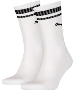 Puma Unisex Heritage Stripe Socken, White, 39-42