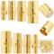SUNNYCLUE 1 Box 32 Sets 4 Größen Kumihimo Endkappen Schmuck Magnetverschlüsse Lederband Endkappe Magnetverschlüsse Für Die Schmuckherstellung 3 mm 4.8 mm 6 mm 8 mm Goldene Armband-Halsketten-Verlänger