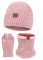 Mutze Schal Set Damen Blau, Strickmütze Wintermütze Schal Set Beanie Gestrickt Fleece Bommel Touchscreen Handschuhe Set Winterschal Kombi Set Loop Grobstrick Schal Damen Geschenk Winterzubehör