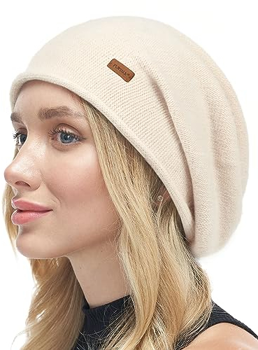 FURTALK Damen Slouchy Beanie Mütze Weich Warm Kaschmir Skimütze gestrickt Wolle Wintermütze