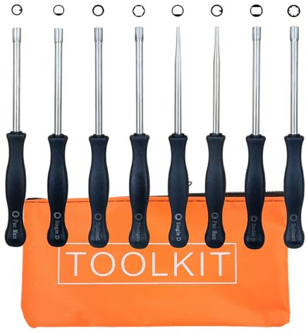 AiBiCi Cacciavite per regolazione carburatore, kit di messa a punto per motore Stihl a 2 tempi, adatto a Poulan Craftsman Husqvarna MTD Troy-Bilt Homelite Ryobi String Trimmer Weed Eater confezione da
