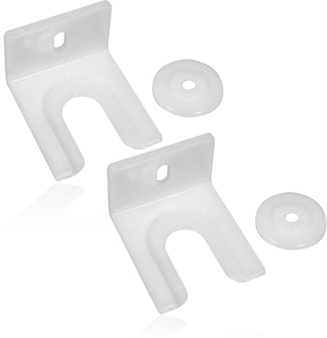 SPARES2GO Integrated Fridge/Freezer Door Clip Fixing Bracket compatible with Hoover Built-in x 2