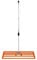Rasenrakel 100cm x 32cm Levelingrake Rasen Rake Rakel zum Sanden Stahl Orange Flächenebener Verzinkter Stahl 1,2–1,9m Verlängerbarer Griff Golf Garten Werkzeug Gras Erde Kunstrasen Kompost Kopfdüngung