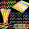 Kinmsito Knicklichter Party Set,100 Leuchtstäbe mit 100 Anschlüssen und 20 Brillen, Neon Party Leuchtarmbänder,Glow Sticks Leuchtstäbe Knicklichter,Leuchtspielzeug für Kinder Party Deko,Hochzeit