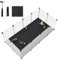 SONGMICS Kleintiergehege mit Bodenplatten, Laufstall mit Abnehmbarer und wasserfester Unterlage, Gehege für Hamster, Kaninchen, Meerschweinchen, 125 x 63 x 42 cm, weiß LPC009W01