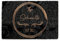 Personalised Doormat (40cm x 60cm) Small, Customise with Family Name and Year Established, Black Circled Text Entrance Door Mat, Coconut Core Fibre Heavy Duty Mat, Rug, Coir Regular Door Mat