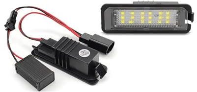 Luces Matrícula Coche 2 Uds Para SEAT Para Altea 2007 2008 2009 2010 Para Leon 2006-2010 Lámpara De Luz De LED Para Placa De Matrícula Sin Error Blanco Luz Matrícula LED