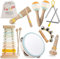 Stoie's Holz-Musikinstrumente für Kleinkinder im Alter von 1-3 Jahren, Montessori Baby Musikinstrumente für Kleinkinder von 3–5 Jahren, Musikinstrumente
