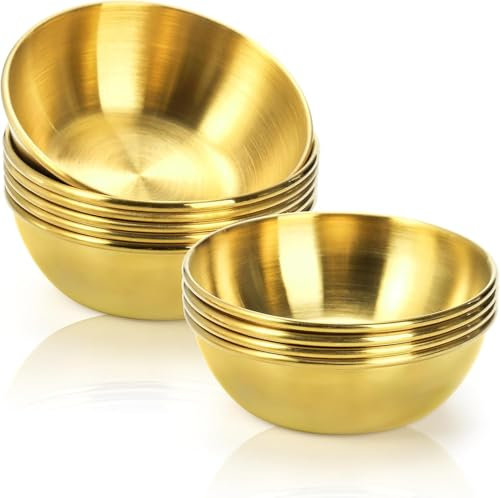 Exclusive Global 100% Pure Brass Small Bowls Hand Made Round 4 Puja Katoris Pooja Religious Hindu Puja
