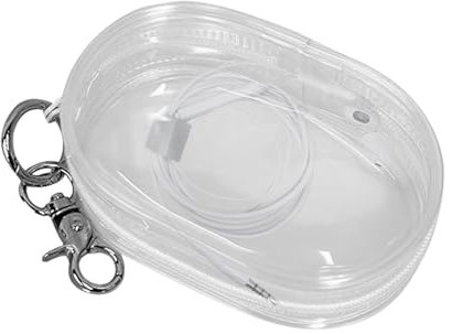 ARIOU Data Cable Storage Bag - Data Cable Storage Box | Transparent Portable Headphone Storage Box | Mobile Phone Charger Storage Organizer | Clear Cable Storage Bag for Travel, Home, Offices
