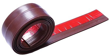 Gatuida Windproof Door Sweep Strip Flexible Soundproof Seal for Home Brown Door Draft Excluder for Living Room and Bedroom for Energy Efficiency