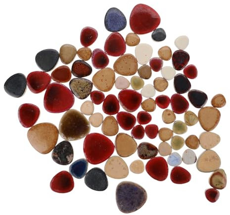 SOLUSTRE Keramikfliesen Diy Sortiment Für Basteln Und Dekoration Keramikstücke Zum Handwerk Unregelmäßige Fliesen Für Wände Und Böden