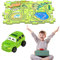 gafdu Puzzle-Racer-Autobahn-Set, Puzzle-Bahnen mit Fahrzeugen - Puzzle Rail Car Toys Rennstrecke,Auto-Spielset Feinmotorikspielzeug, Bauspielzeug Dinosaurier-Thema, Lernspielzeug Puzzle-Strecke für