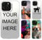 AnNengJing Personalised Photo Phone Case - Hard TPU Protective Back Cover Customized for iPhone 12 Pro-White