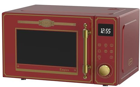 Kaiser Empire M 2530 RotEm Retro Mikrowelle 25L Mikrowellenherd mit Heißluft Grill 25 Funktionen