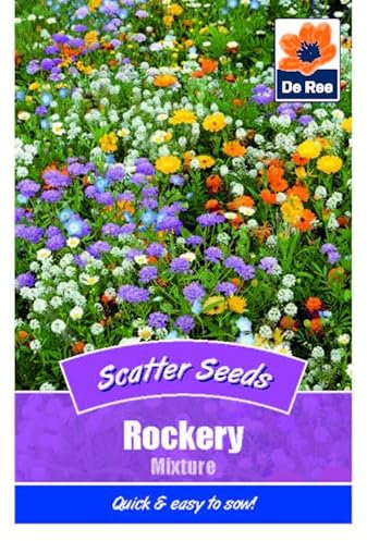 Flower Seeds Rockery Mixture Scatter - 1045 Seeds Packet Plant Bedding Borders Containers Pots Grow Your Own Garden Plant Seed