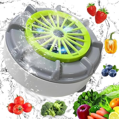 Effiziente tragbare Obst- und Gemüse-Waschmaschine, Obst- und Gemüse-Reinigungsmaschine, tragbares automatisches Obstreiniger-Gerät, zum Waschen von Obst, Gemüse, Getreide und Fleisch